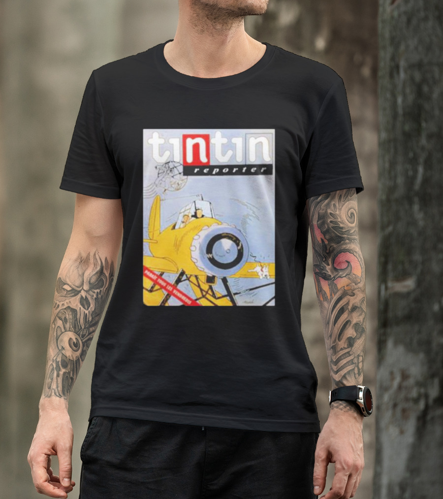 Tintin Reporter New Adventures Game Design Cartoon T-Shirt
