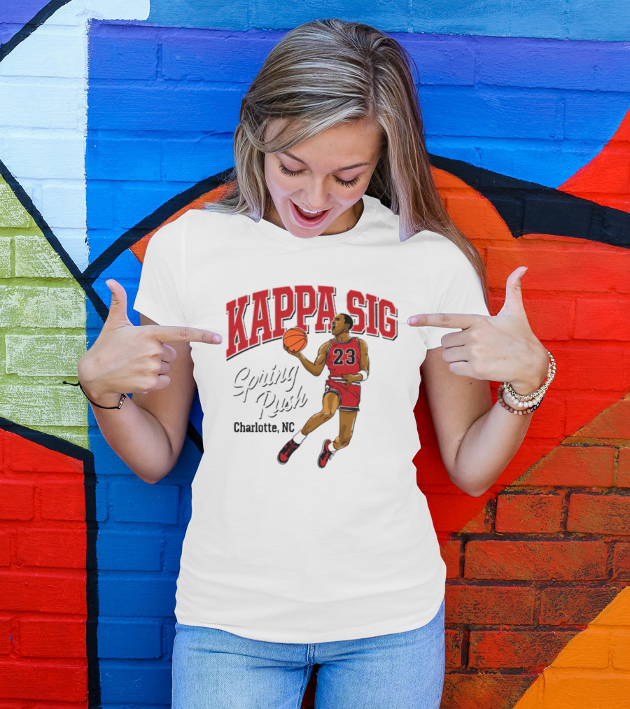 Kappa Sig 23 Basketball Spring Rush Charlotte NC T-Shirt
