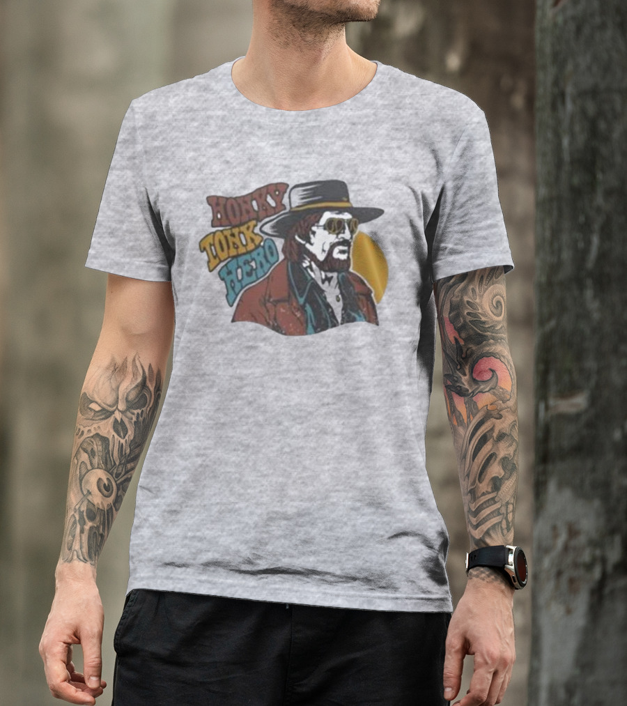 Waylon Jennings Merch Store Honky Tonk Hero T-Shirt