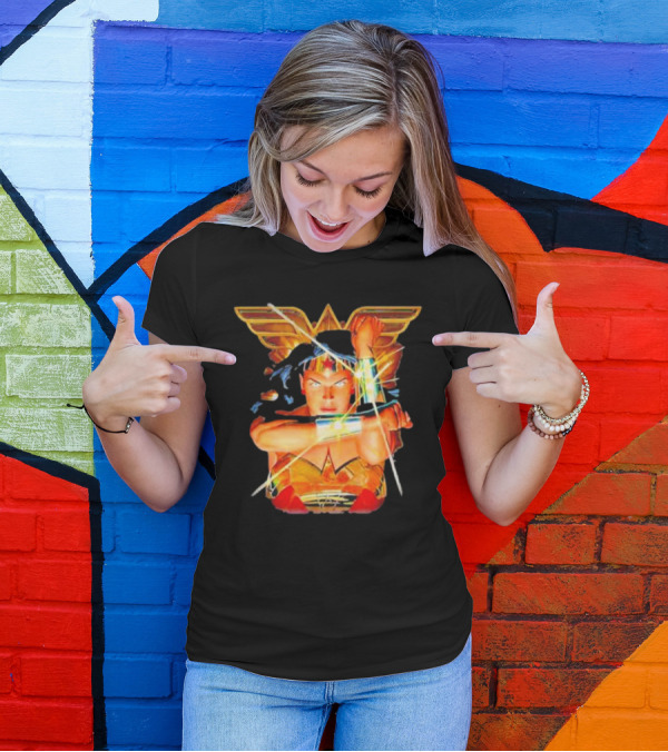 Wonder Woman Bracelets Deflection Wings Emblem T-Shirt