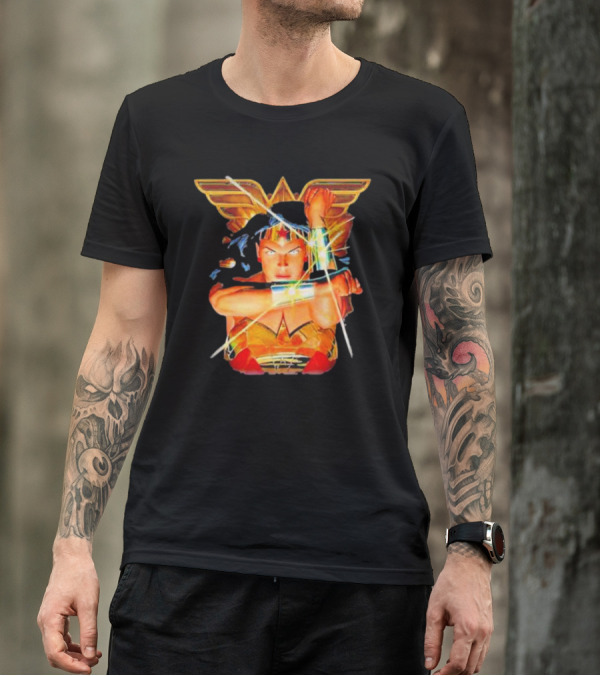 Wonder Woman Bracelets Deflection Wings Emblem T-Shirt