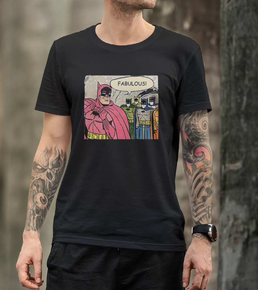 Batman Fabulous Pink Costume Comic Panel T-Shirt