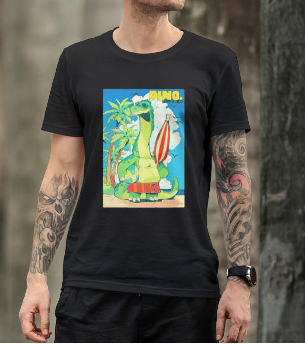 Dino Beach Days Noodle Shop Adventures T-Shirt