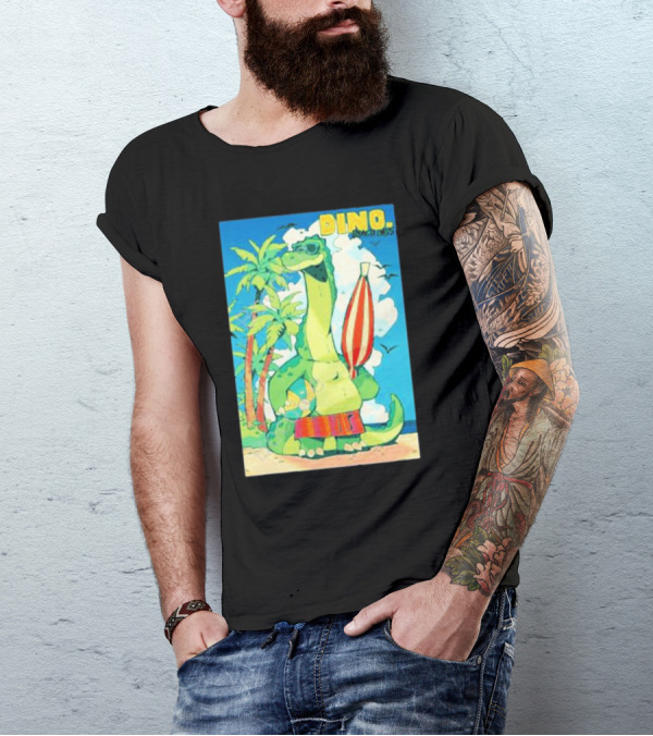 Dino Beach Days Noodle Shop Adventures T-Shirt
