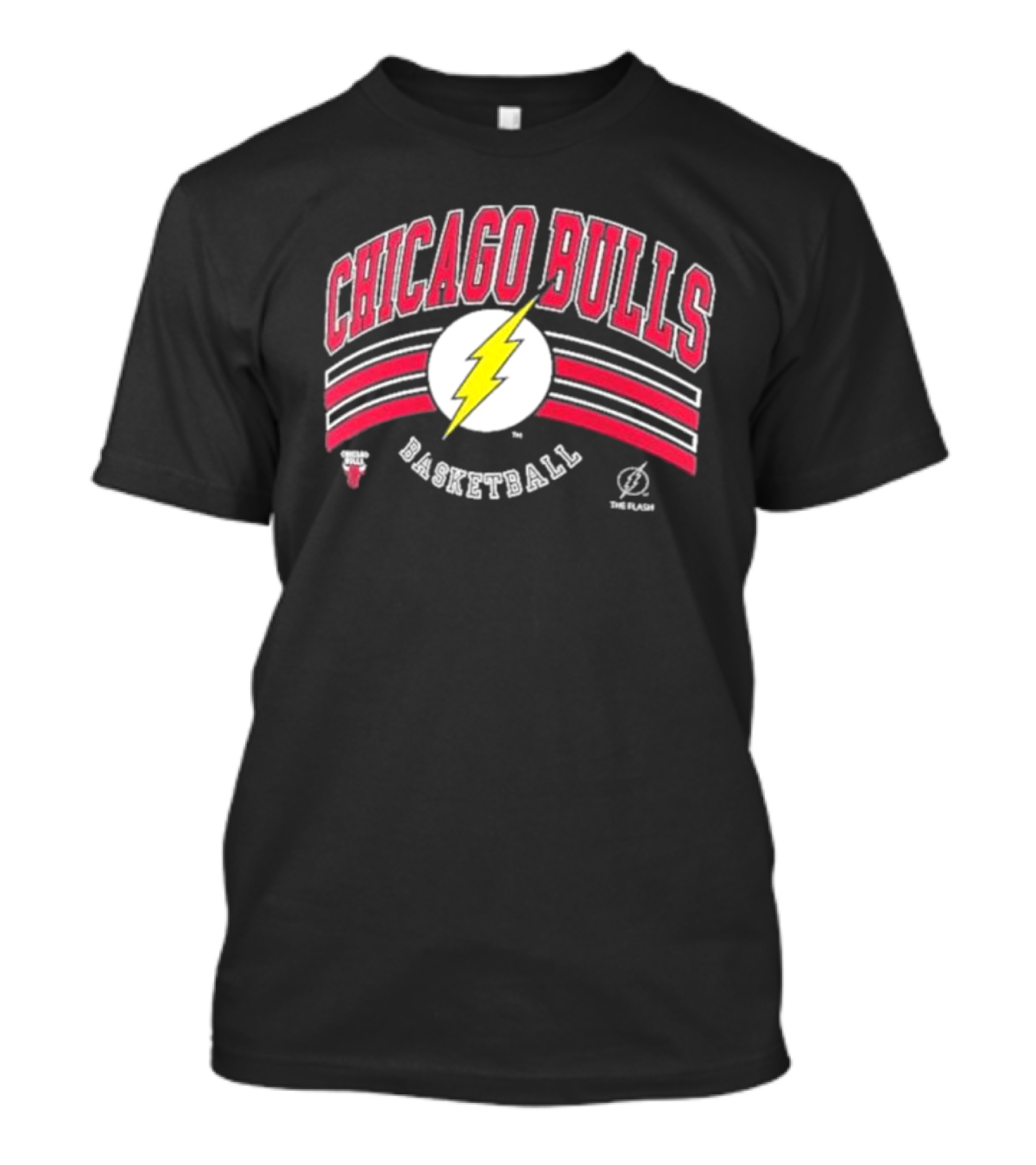 Chicago Bulls Basketball The Flash Logo Collaboration T-Shirt