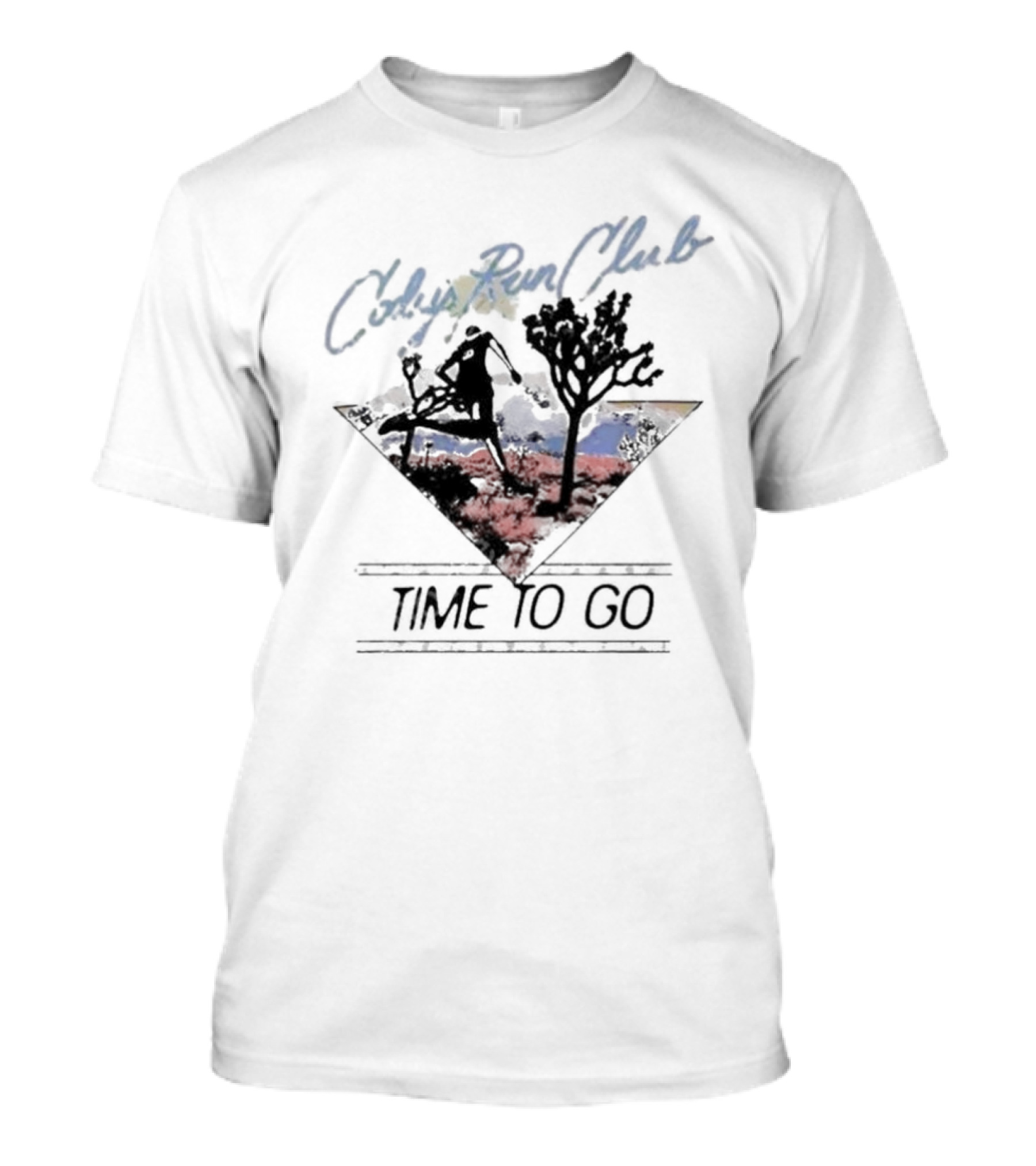 Cody’s Run Club Time To Go Desert Silhouette Adventure T-Shirt