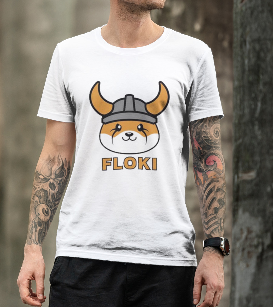 Floki Viking Helmet Cartoon Face T-Shirt