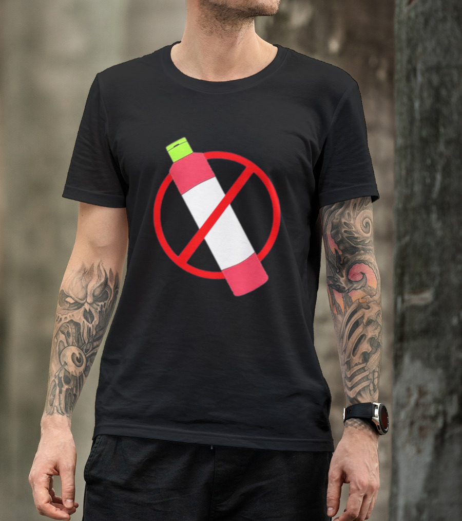 Forbidden Hela Gewurz Ketchup Curry Red Circle Crossed Bottle T-Shirt