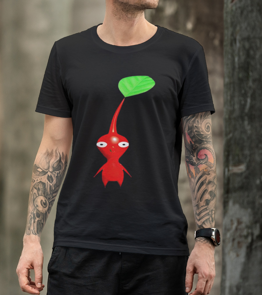Pikmin Red Pikpik Character With Leaf Stem T-Shirt
