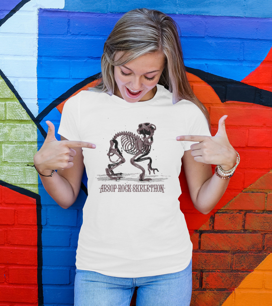 Aesop Rock Skelethon Whiskers T-Shirt