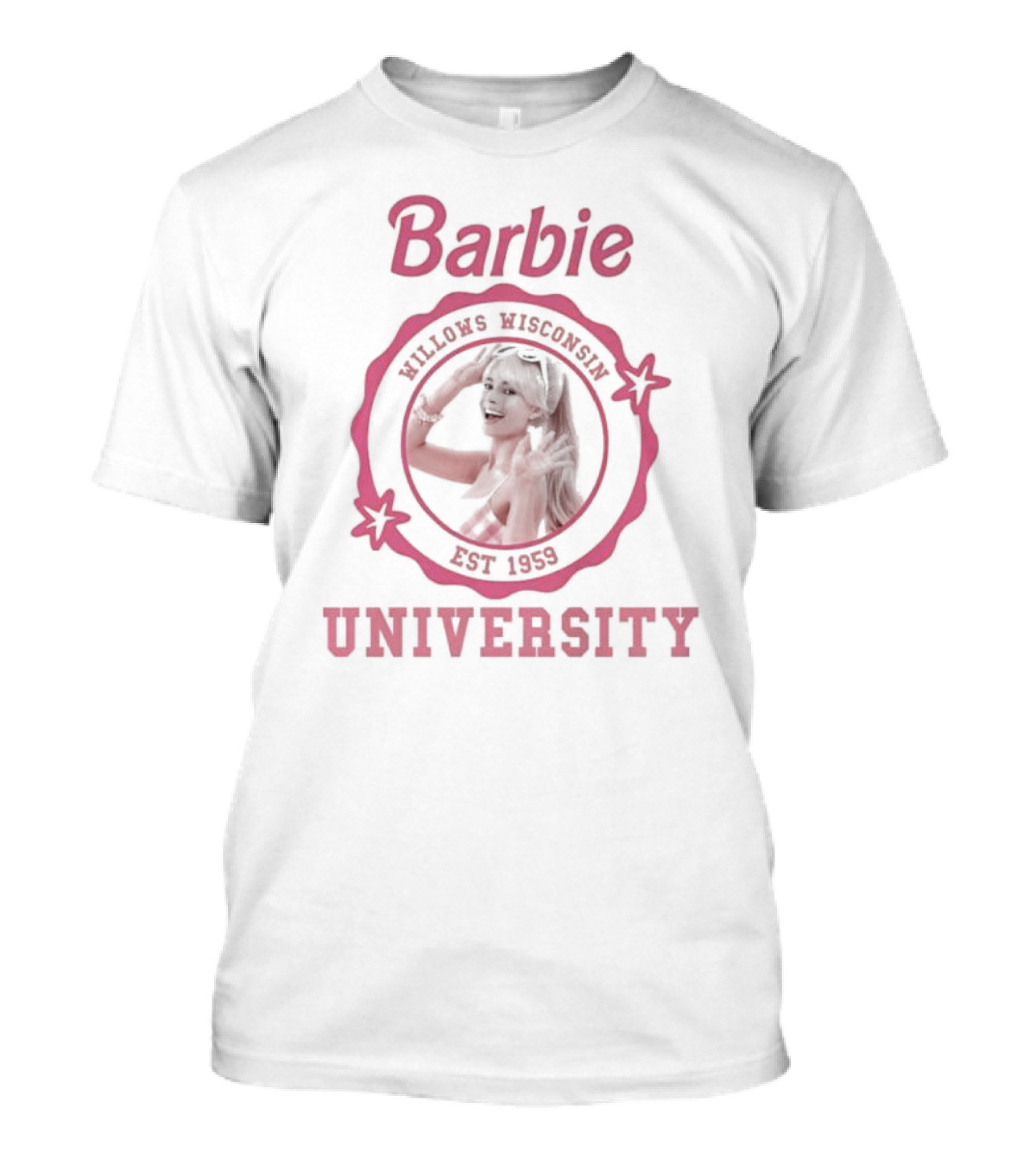 Barbie Willows Wisconsin University Est 1959 T-Shirt
