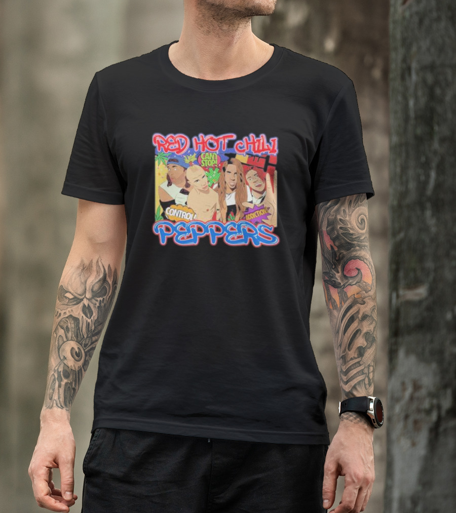 Red Hot Chili Peppers Can't Stop Control Addiction T-Shirt