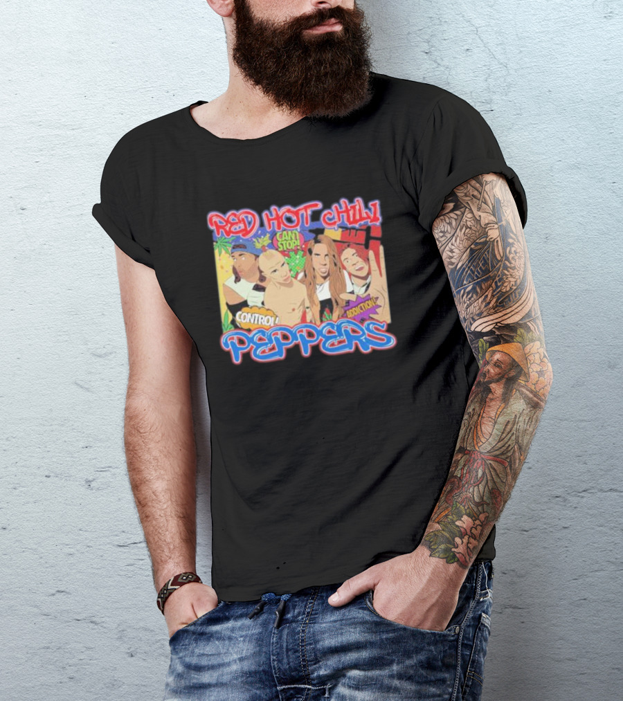 Red Hot Chili Peppers Can't Stop Control Addiction T-Shirt