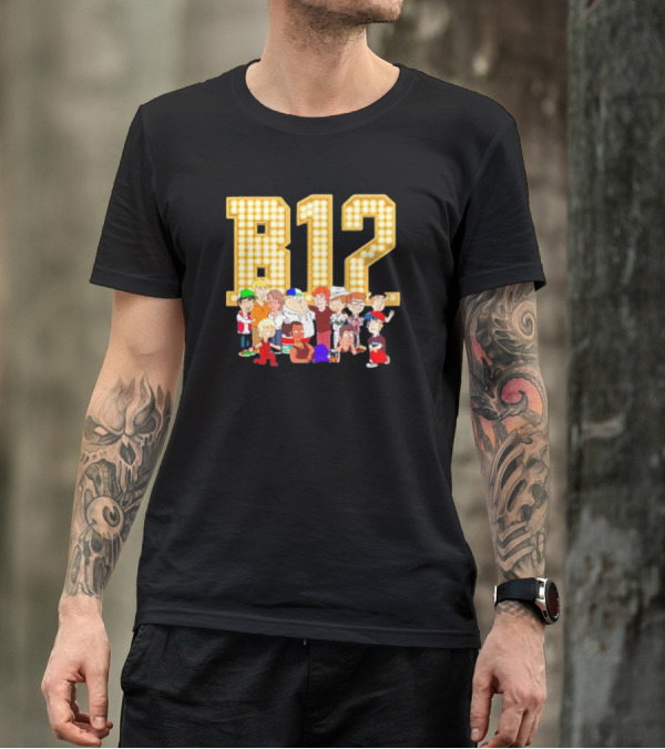 B12 Boys 12 Comic Con Animated Characters Ensemble T-Shirt