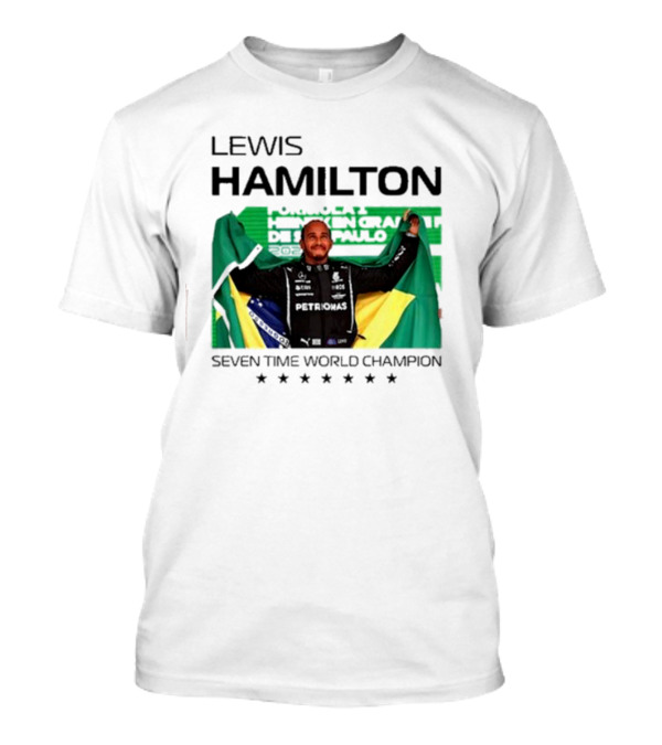Lewis Hamilton São Paulo Grand Prix Seven Time World Champion T-Shirt