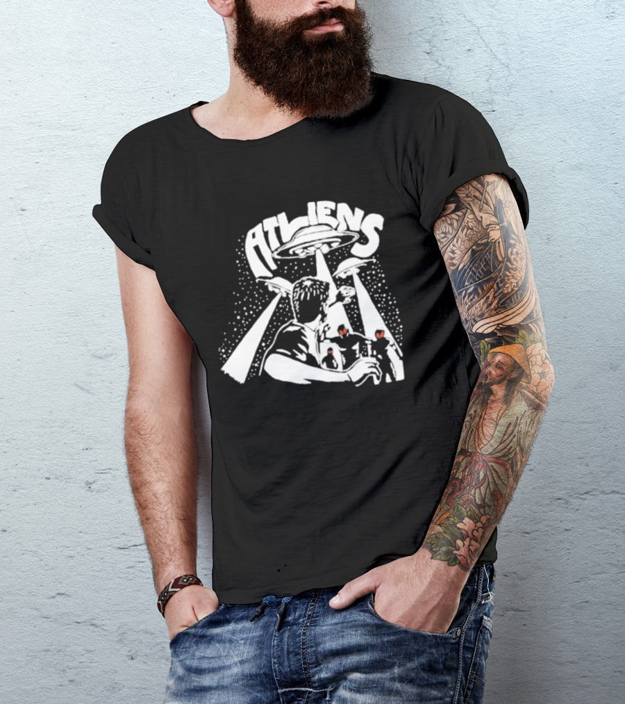 ATLien Abduction Escape With UFO Beam Encounter T-Shirt