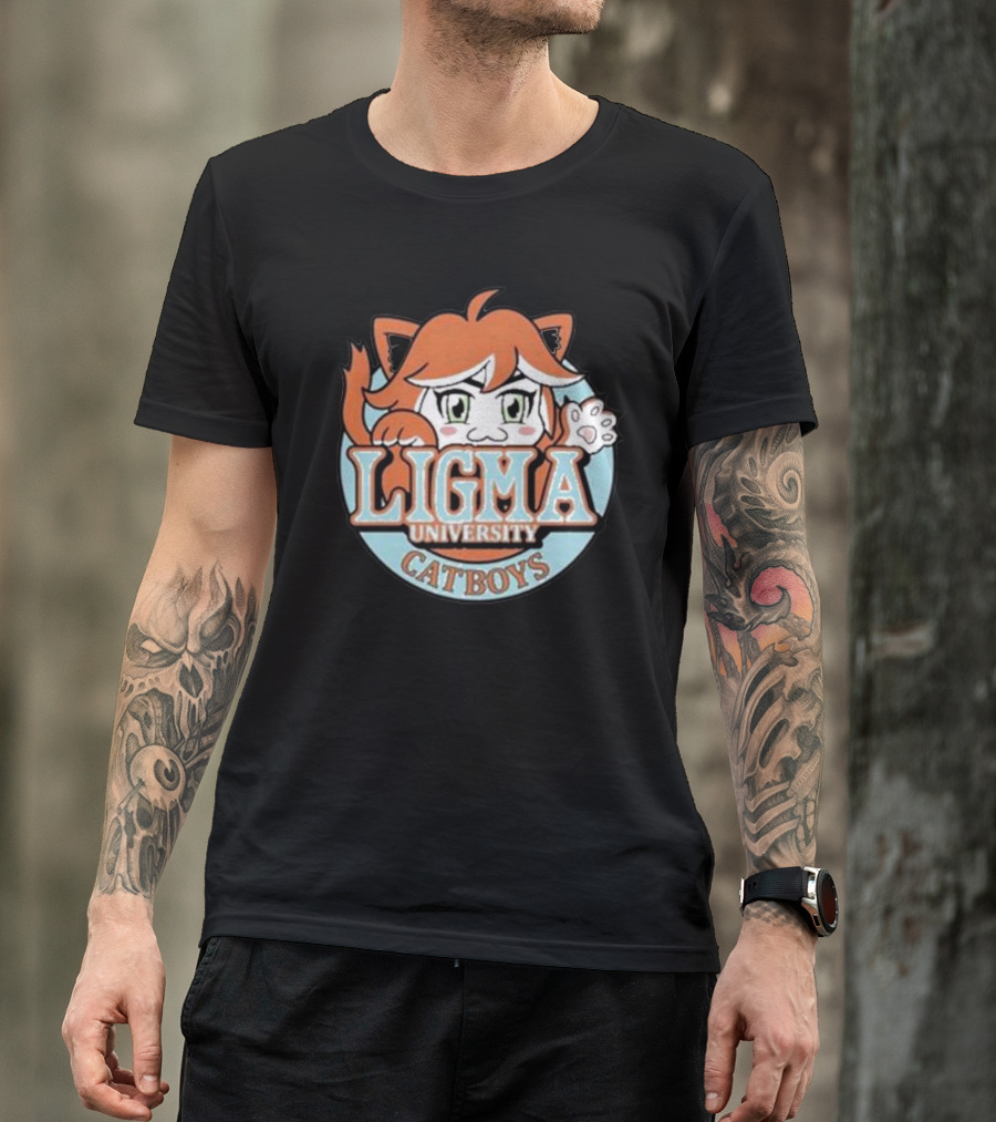 Ligma University Catboys Professor Lando Cat Ear Anime T-Shirt