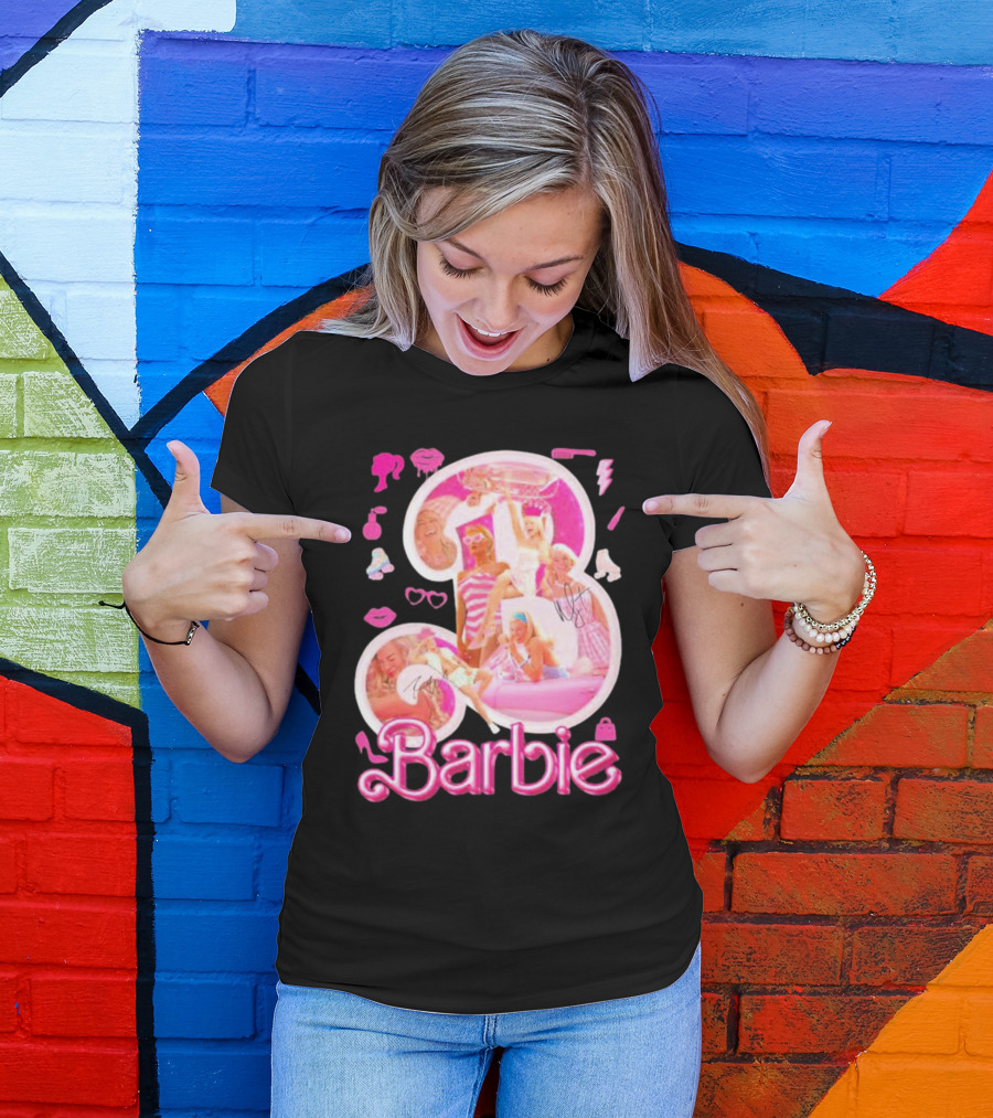Barbie Pink Glam Fashion Icons Party T-Shirt