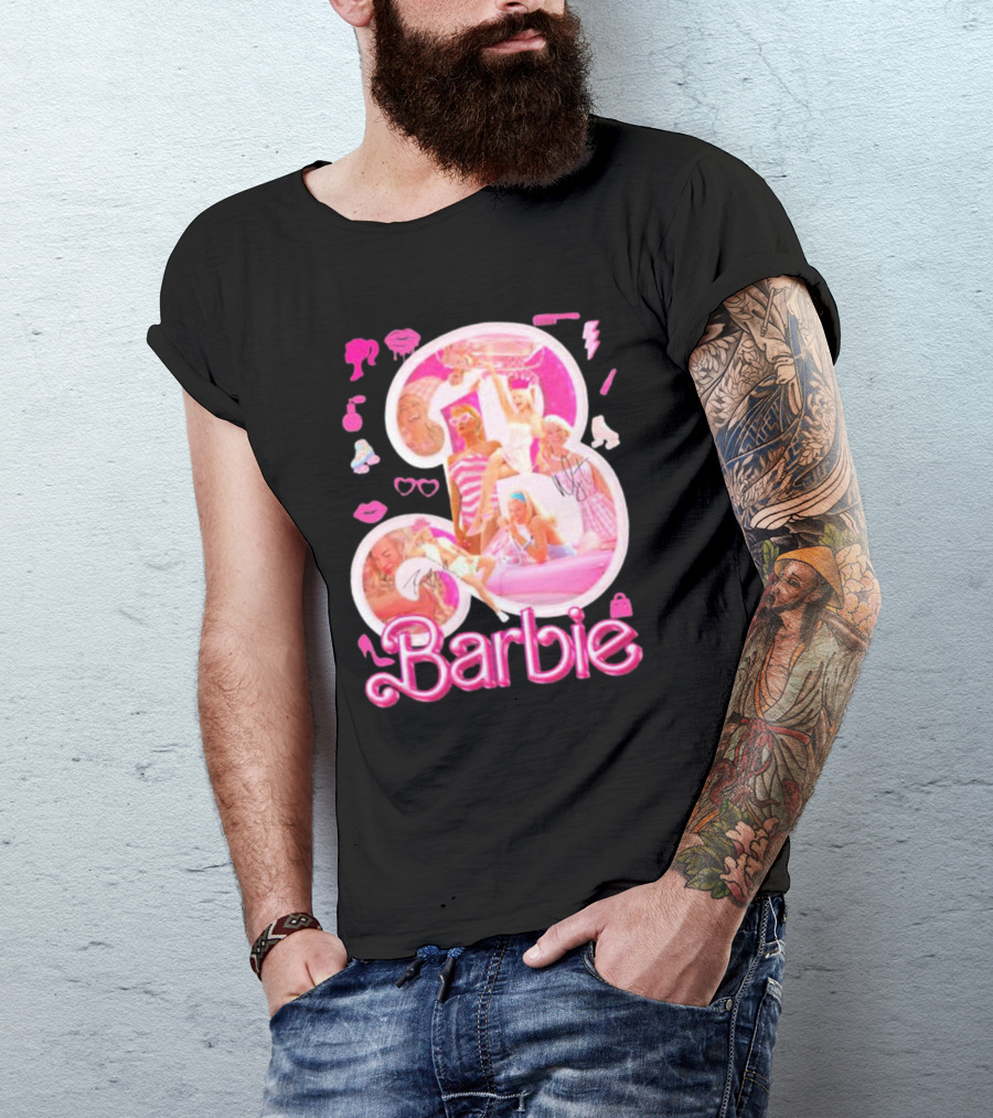 Barbie Pink Glam Fashion Icons Party T-Shirt
