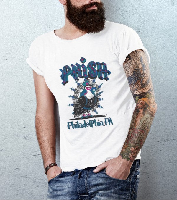 PHISH Philadelphia PA Bird Design The Mann Center Tour T-Shirt