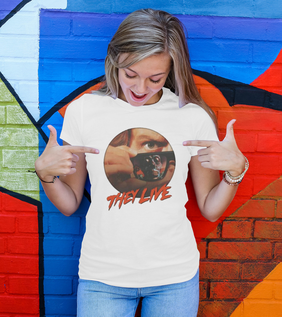 They Live Alien Sunglasses Meme Comedy T-Shirt