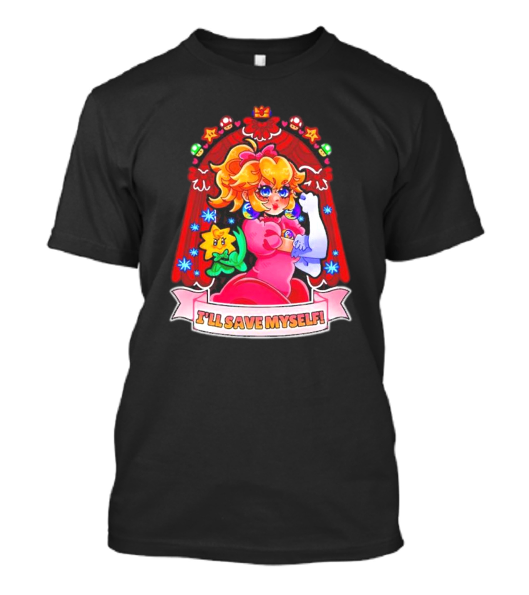 I'll Save Myself Jamealipuff Retro Arcade Princess T-Shirt