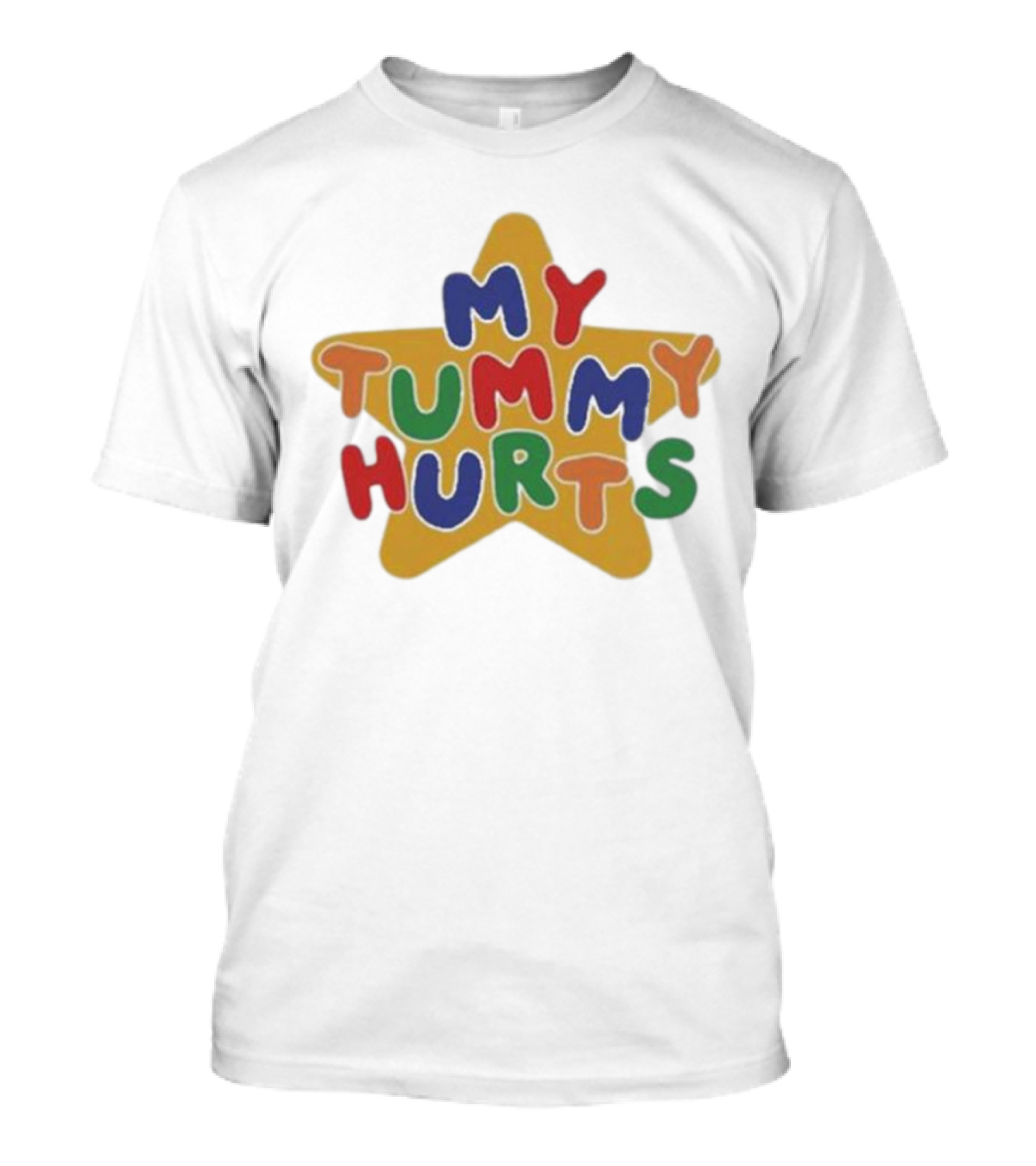 Milkdesignsshop My Tummy Hurts Star T-Shirt