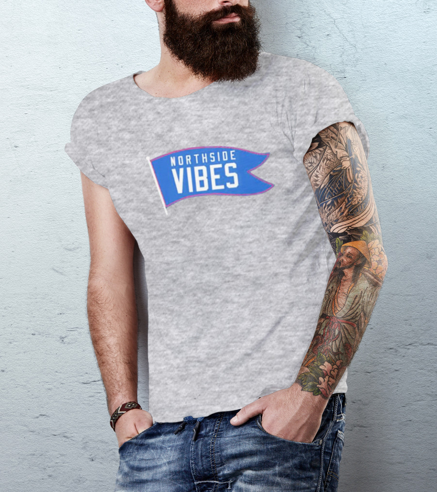 Northside Vibes Chicago Blue Flag T-Shirt