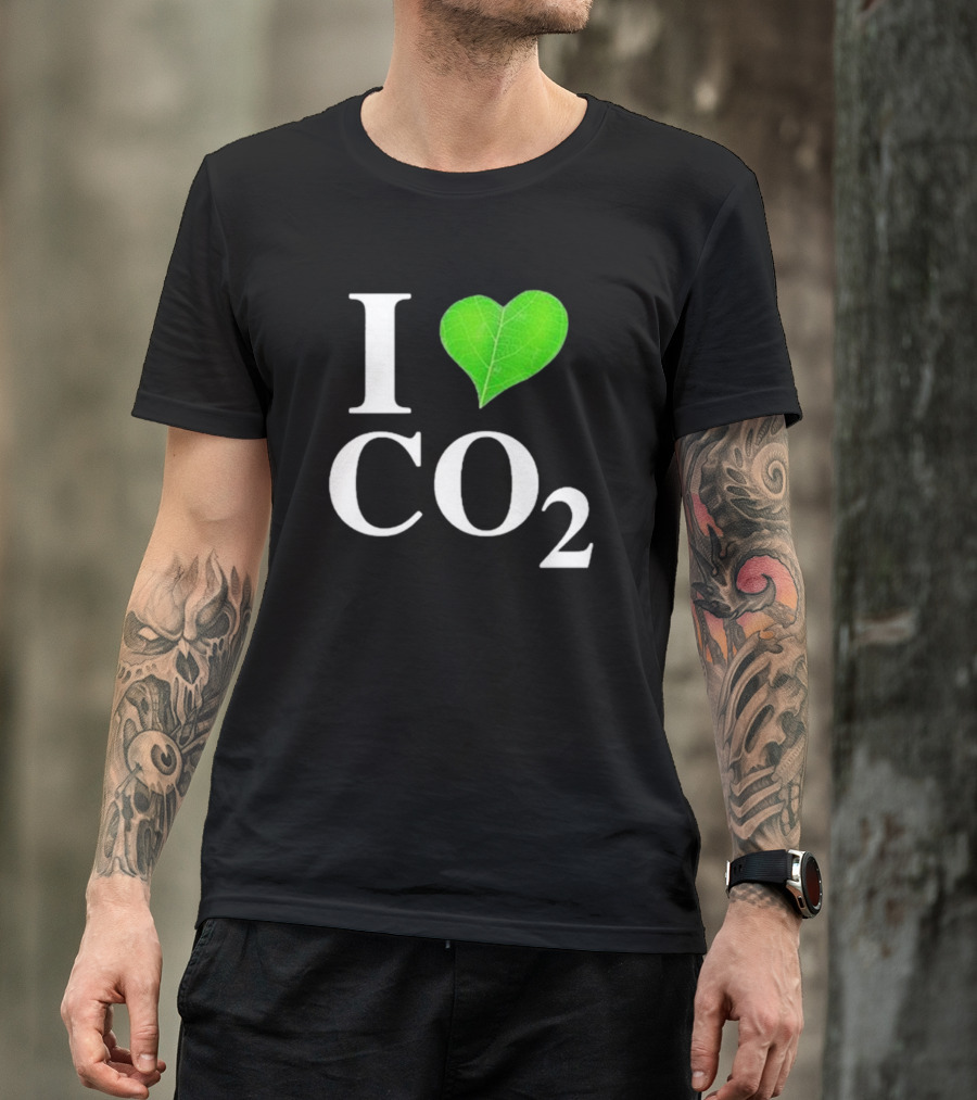 Leaf I Love CO2 Environment Statement Climate Change Awareness T-Shirt