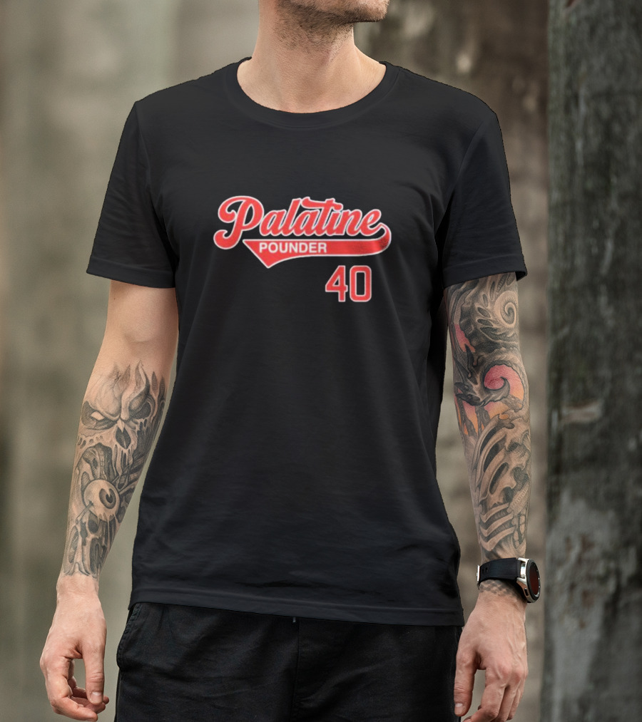 Palatine Pounder 40 Baseball T-Shirt