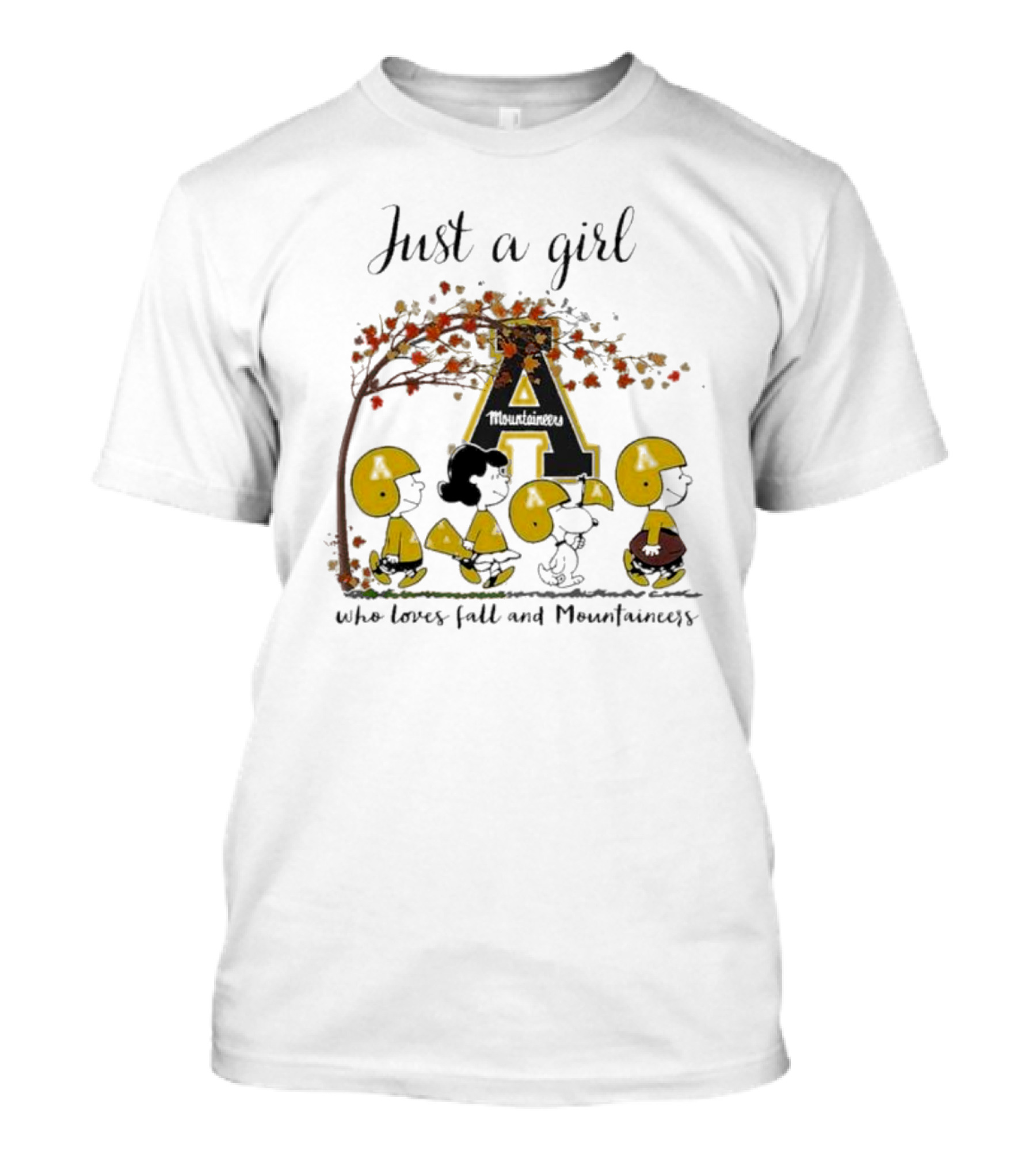 Just A Girl Who Loves Fall And Mountaineers T-Shirt
