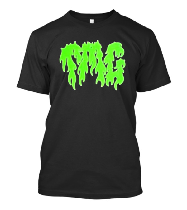 Slime TMG Drippy Neon Green Flame T-Shirt