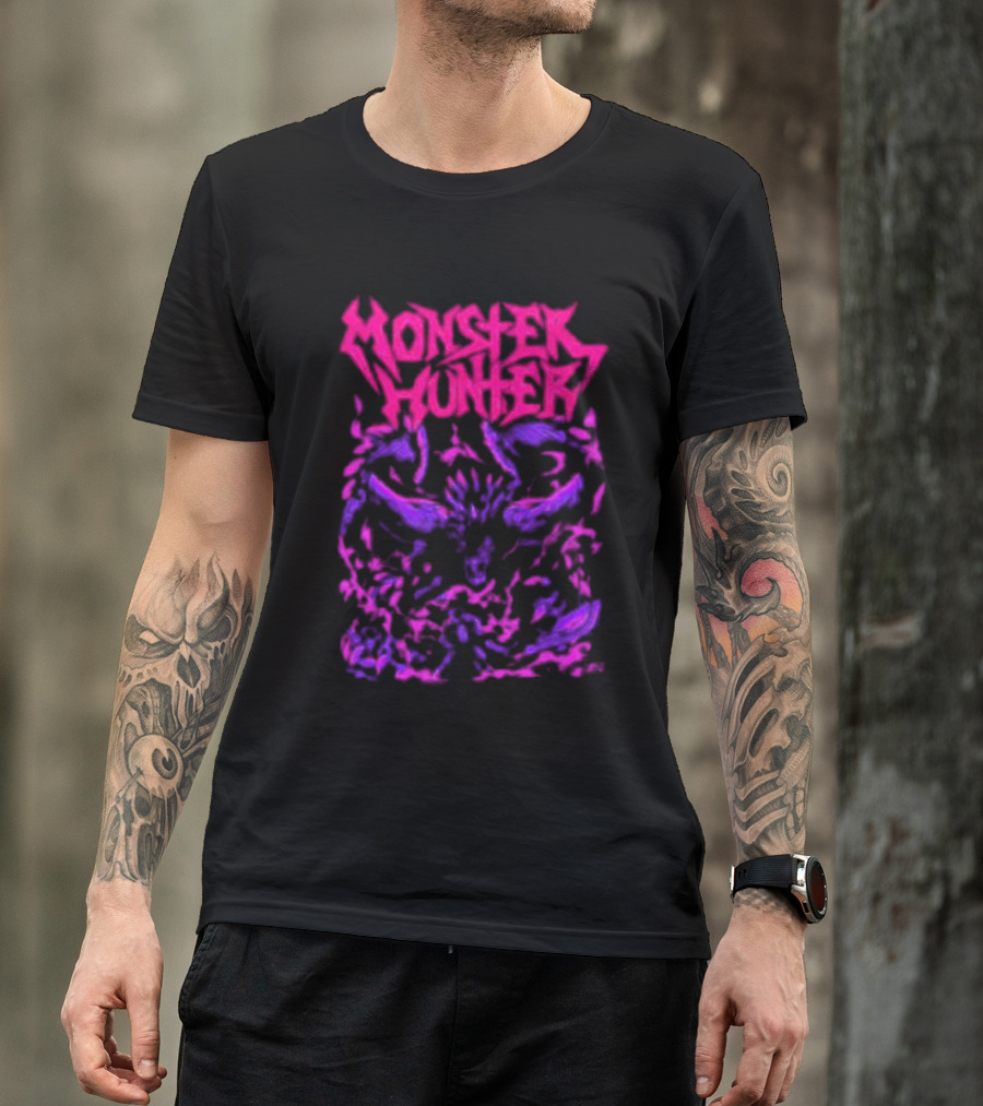 Monster Hunter Breathe Grease Neon Beast T-Shirt