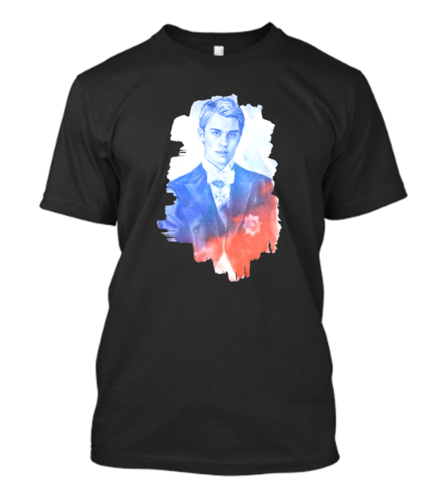 Your Royal Highness Portrait In Blue And Red Tones T-Shirt