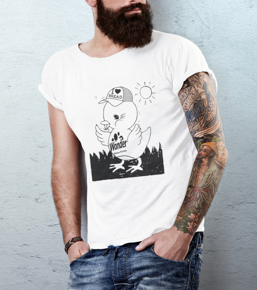 Wonder Bread Duck I Love Bread T-Shirt