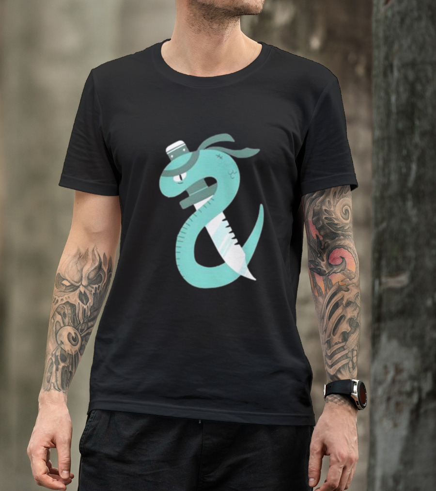 Eat More Snakes Karate Snake With Sushi Headband T-Shirt