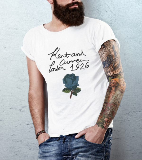 Kent And Curwen London 1926 Blue Rose T-Shirt