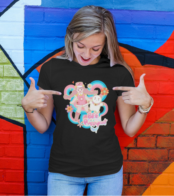 Bee And Puppycat Sunkissed Space Floral Friendship Adventure T-Shirt