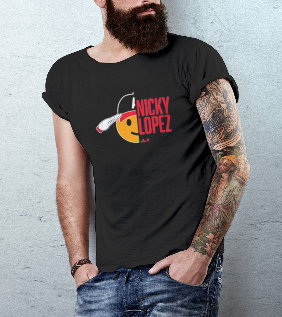 Nicky Lopez Salute Icon Atlanta Braves T-Shirt