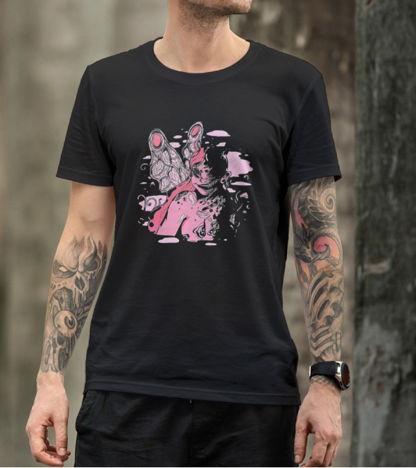 Spencers Melanie Martinez Portals Pink Fantasy Creature Concept T-Shirt