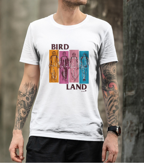 BIRDLAND BROS WALKING COLOR PANELS T-Shirt