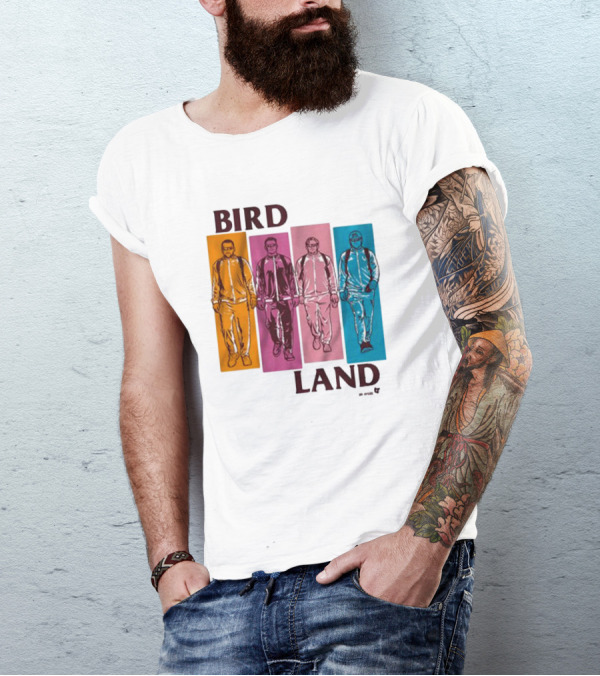 BIRDLAND BROS WALKING COLOR PANELS T-Shirt