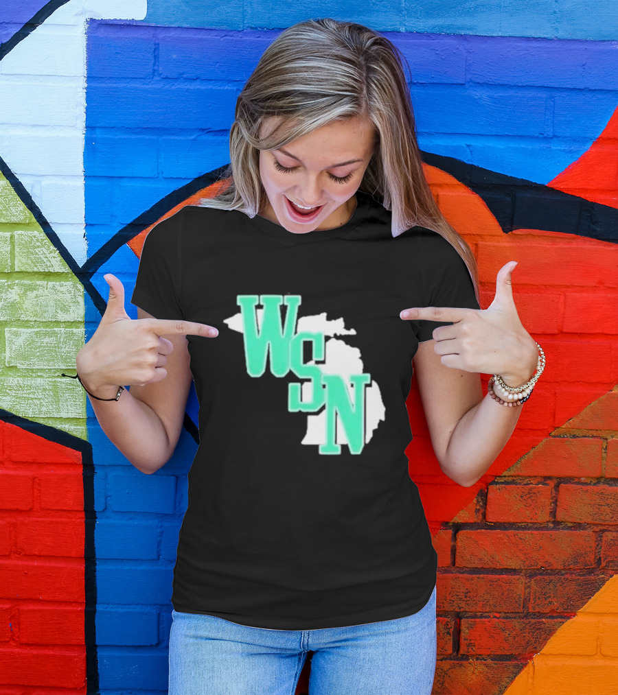WSN Woodward Sports Michigan Text T-Shirt
