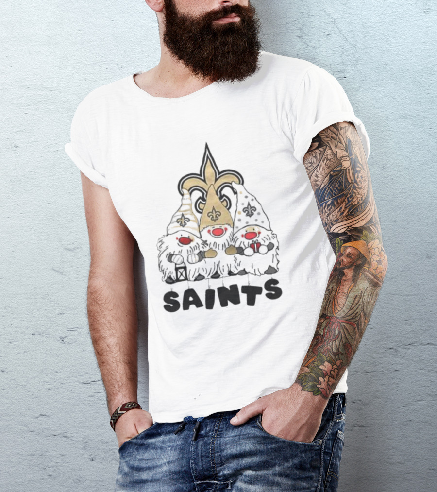 New Orleans Saints Gnomes Fleur-de-Lis Highlights T-Shirt