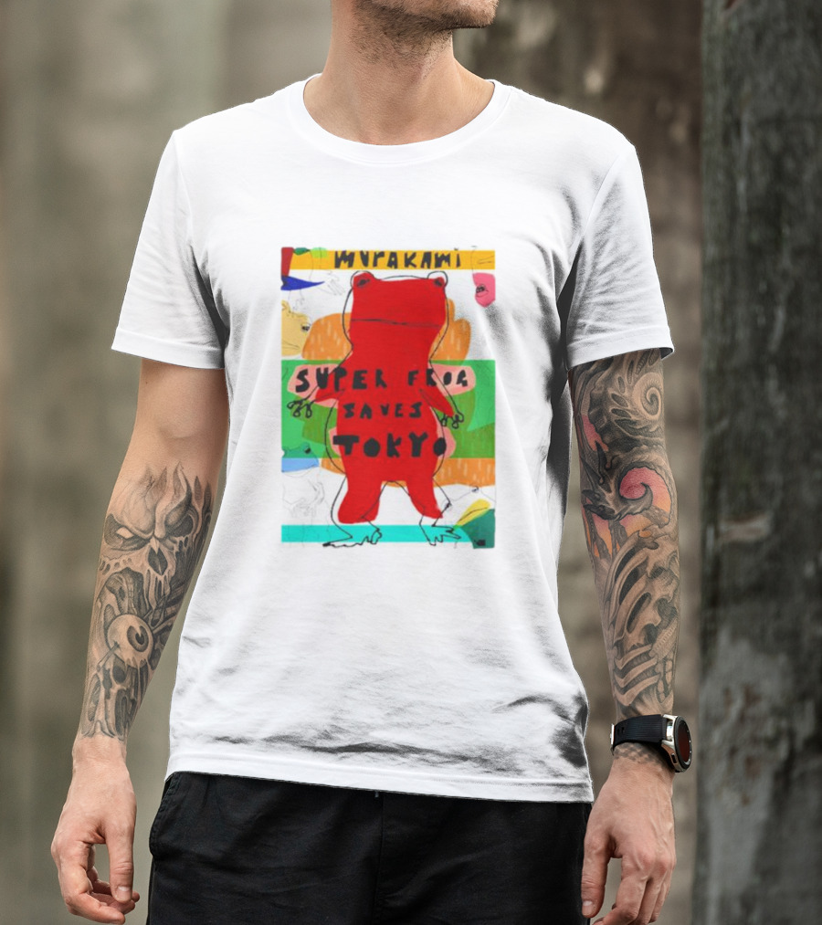 Super Frog Saves Tokyo Haruki Murakami T-Shirt