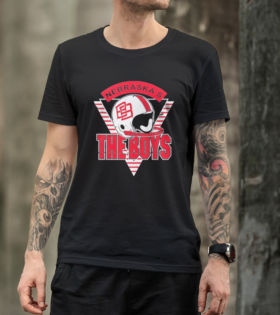 Nebraska’s Bussin' With The Boys Football Helmet Icon The Boys T-Shirt