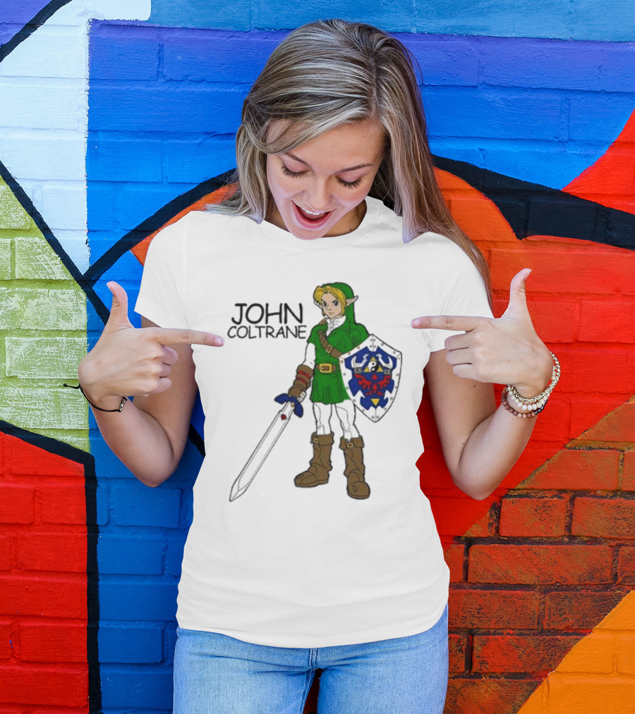 JOHN COLTRANE Legend Of Zelda Link Mashup T-Shirt