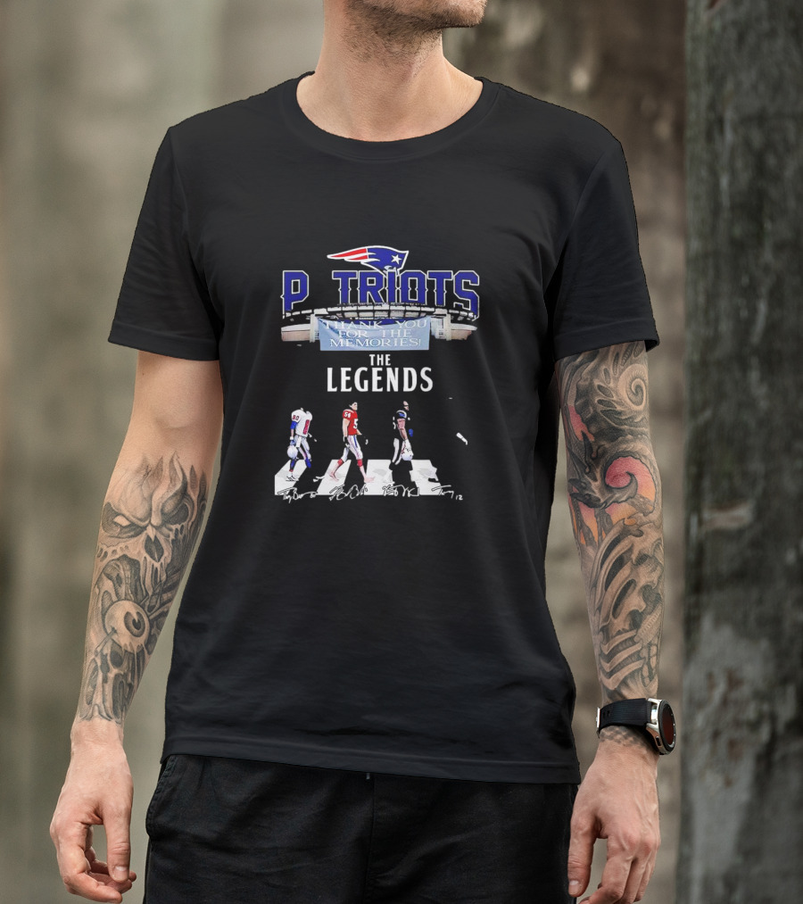 New England Patriots Thank You For The Memories The Legends T-Shirt