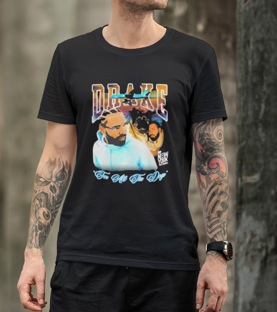 Drake For All The Dogs Airplane New York T-Shirt
