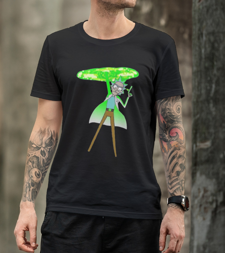 Rick Sanchez Portal Green Slime Rick And Morty T-Shirt